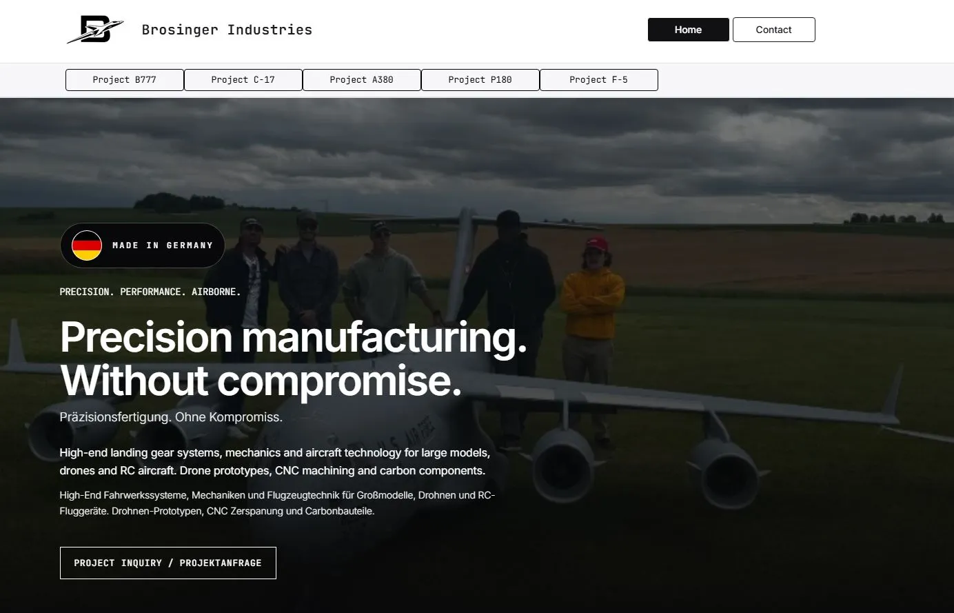 Brosinger Industries — built with LightSpeed Pages
